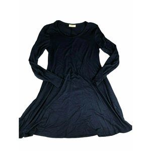 Rayon Spandex Dress, Dark Blue Women's Large